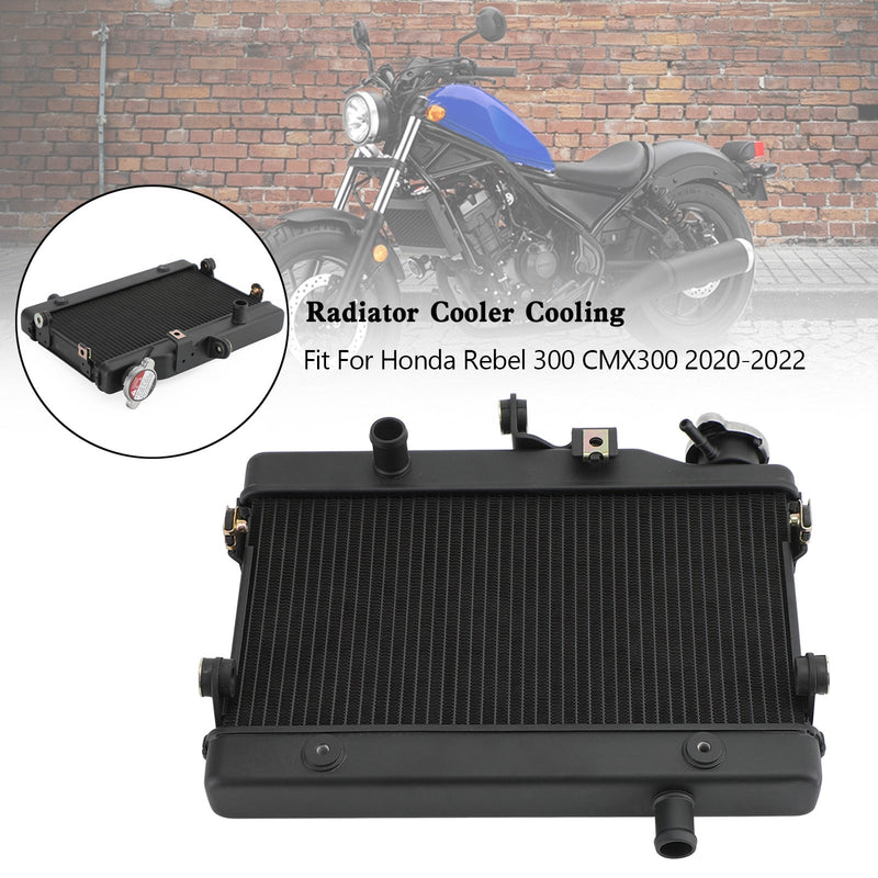 Refrigeración del enfriador del radiador del motor de aluminio Honda Rebel 300 CMX300 2020-2022