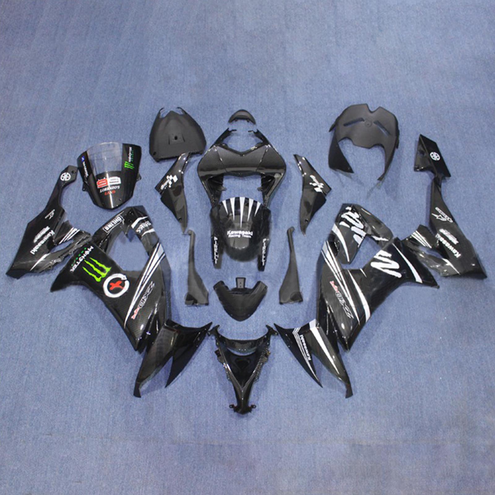 Kawasaki ZX10R 2008-2010 Fairing Kit Bodywork Plastic ABS