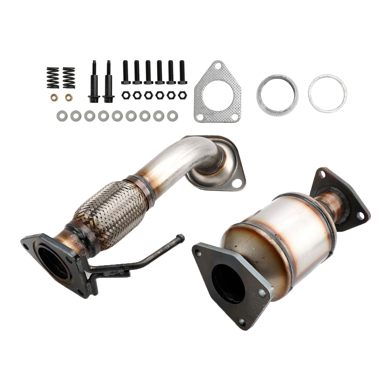 Flex Pipe & Rear Manifold Catalytic Converter Fits For Honda Accord 2.4L 2008-2012