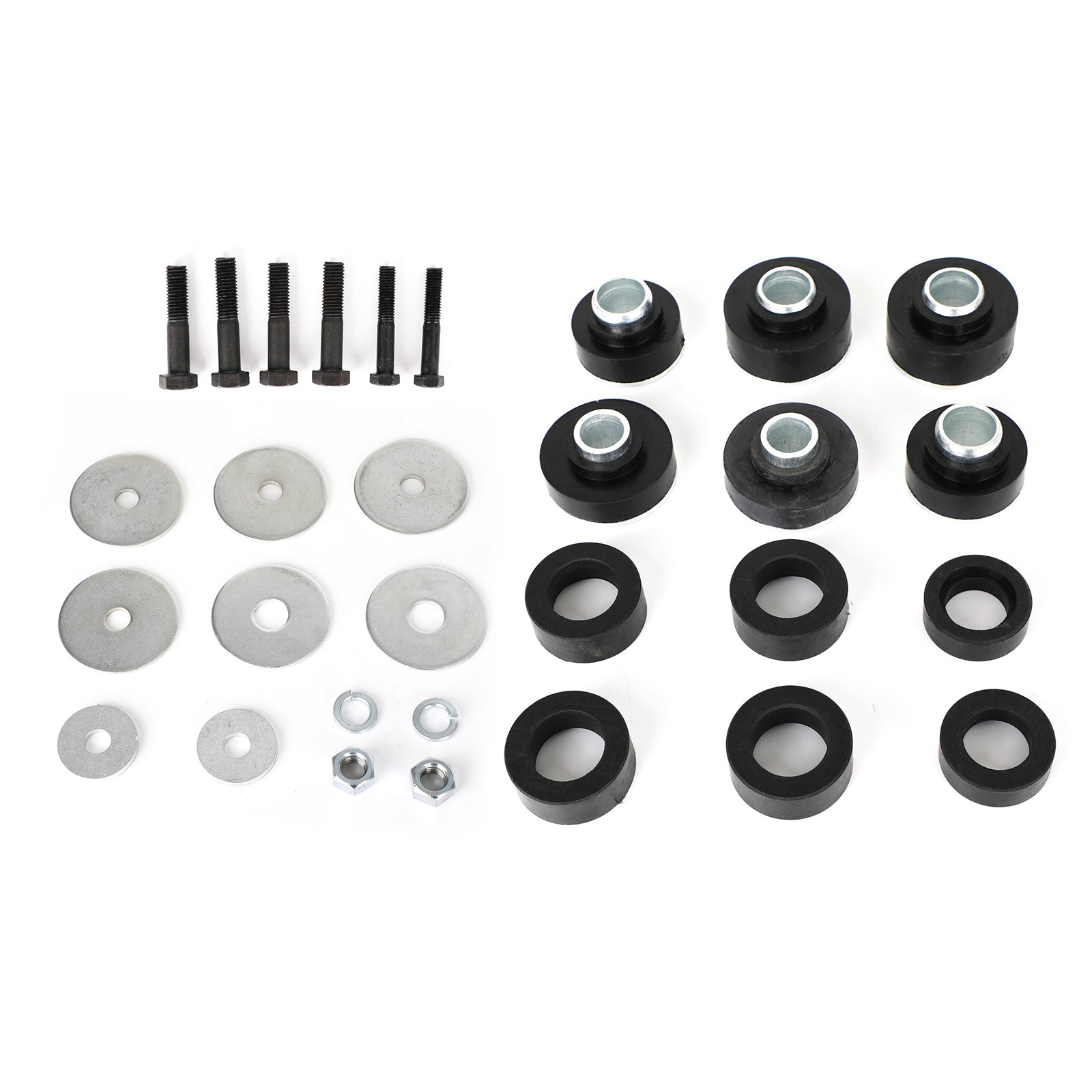 Hardware Bushings Subframe Bolts Washers + Body Mount Bushing Kit For Chevrolet