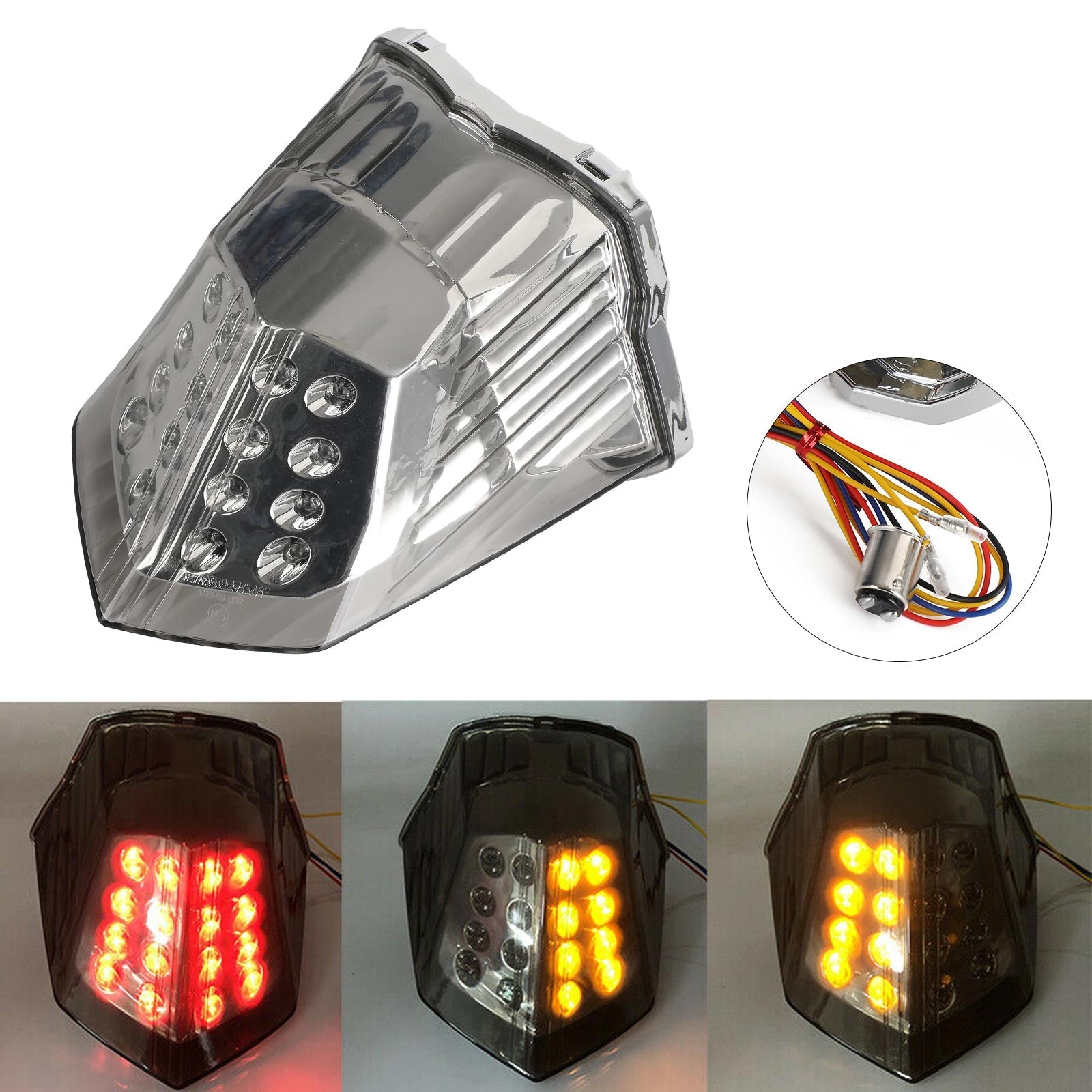 2009-2014 Yamaha Diversion 600 XJ6 FZ6 Integrated Turn Signal Tail Light