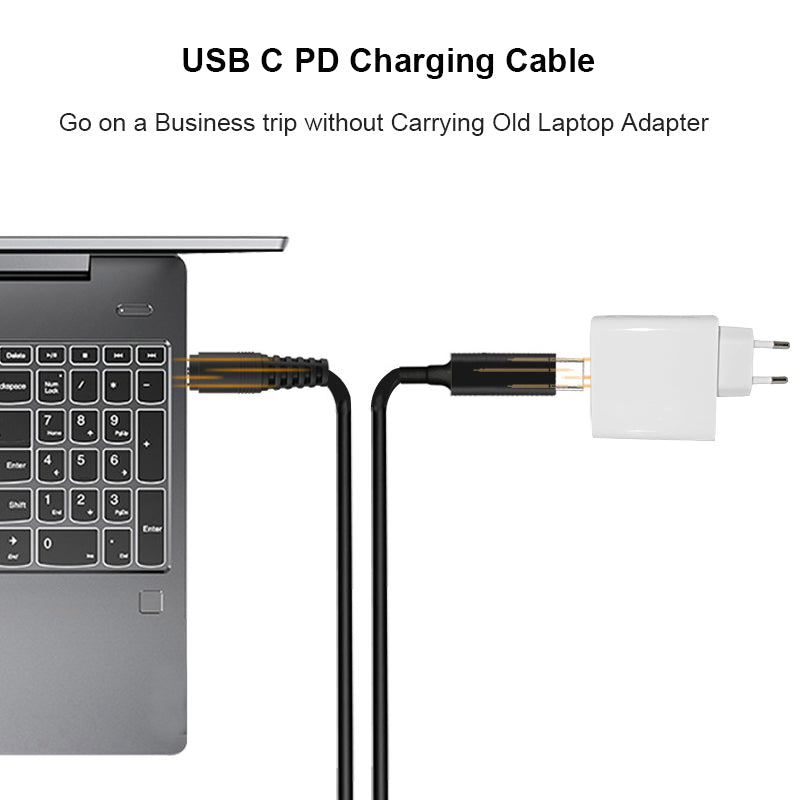 كابل شحن USB PD من النوع C 4.0*1.35 مللي متر مناسب لـ ASUS Q503UA Q503U Q503