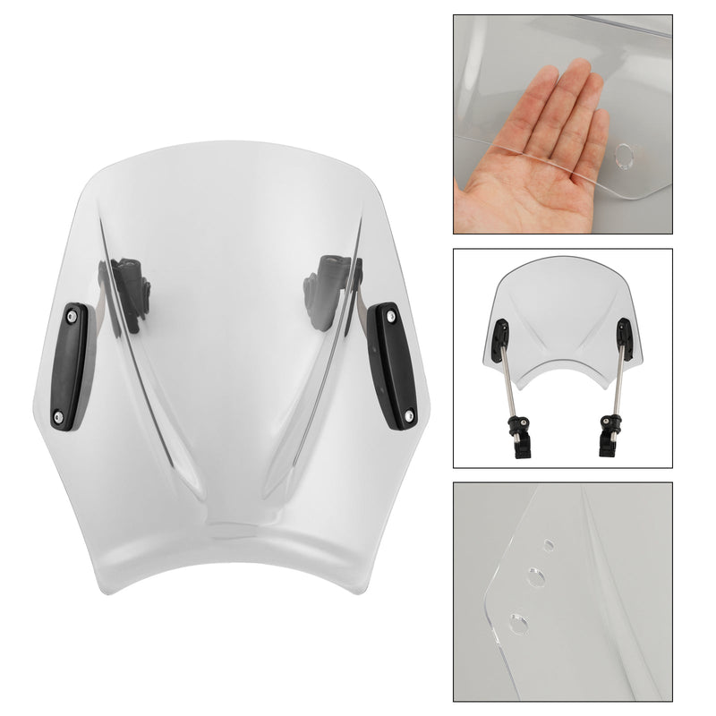 Windshield WindScreen Universal fits for Motorcycle with 22mm / 7/8" handlebar
