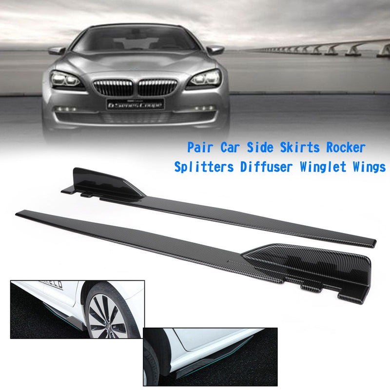 Benz W211 W212 Carbon Fiber Side Skirts Rocker Splitters Diffuser Winglet Wings Generic