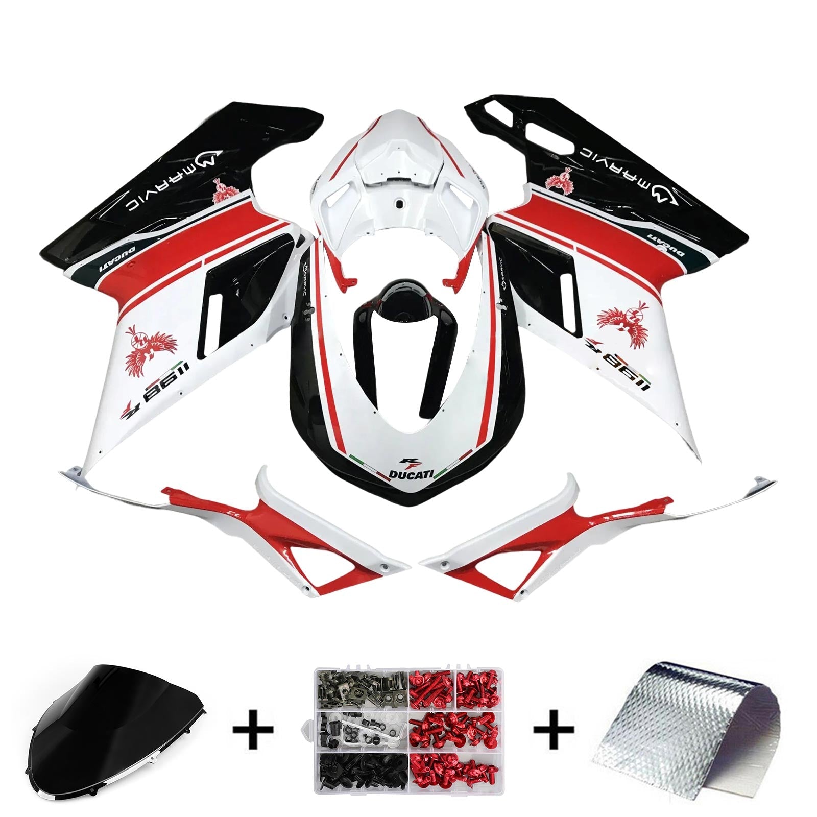 Ducati 1098 1198 848 2007-2011 Kit Carenado Carrocería ABS