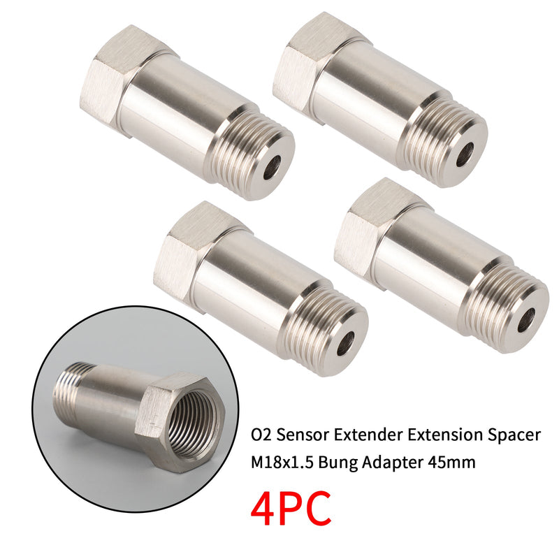 M18 X 1.5 Bung 45mm Sensor Test Pipe Extension Extender Adapter Spacer