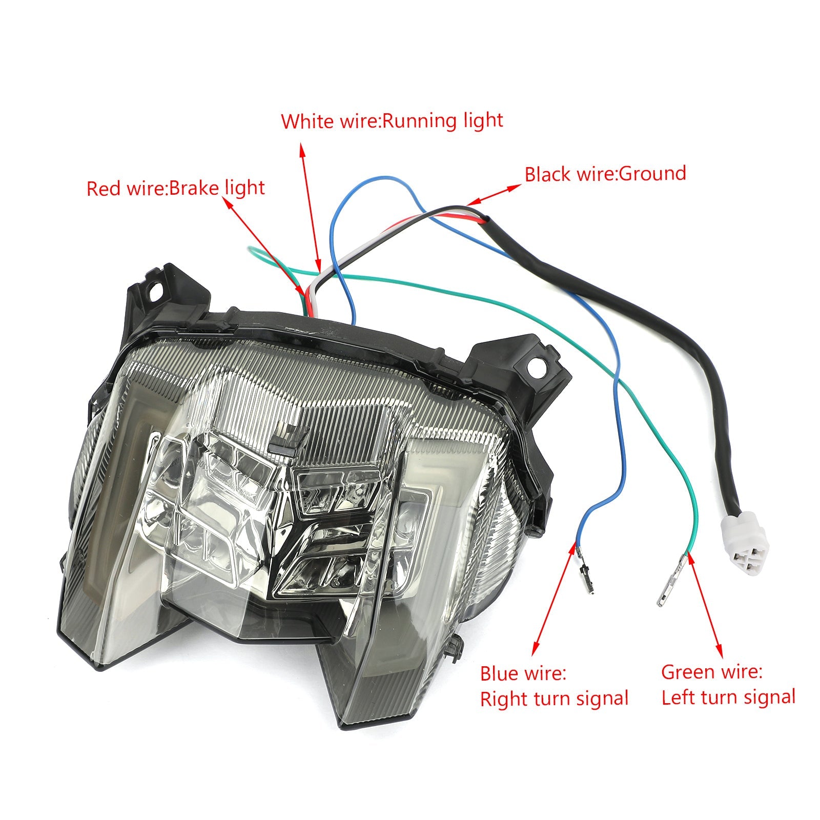 LED الفرامل الخلفية بدوره إشارات الضوء الخلفي لياماها MT-09 FZ-09 2017-2019 عام