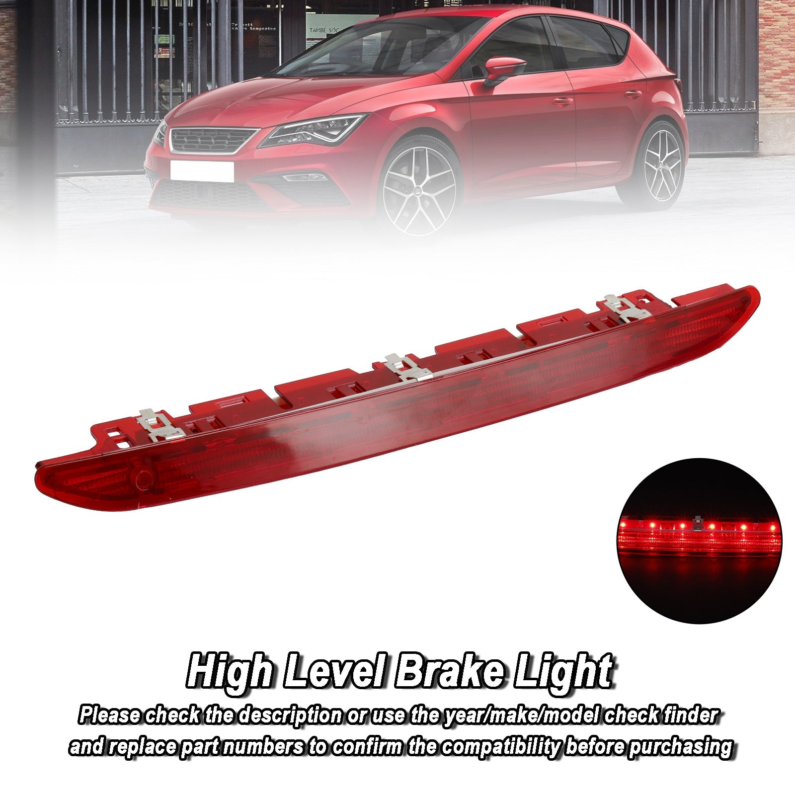 SEAT LEON MK3 2011-2016 High Level 3rd LED Rear Brake Stop Light 5F0945097