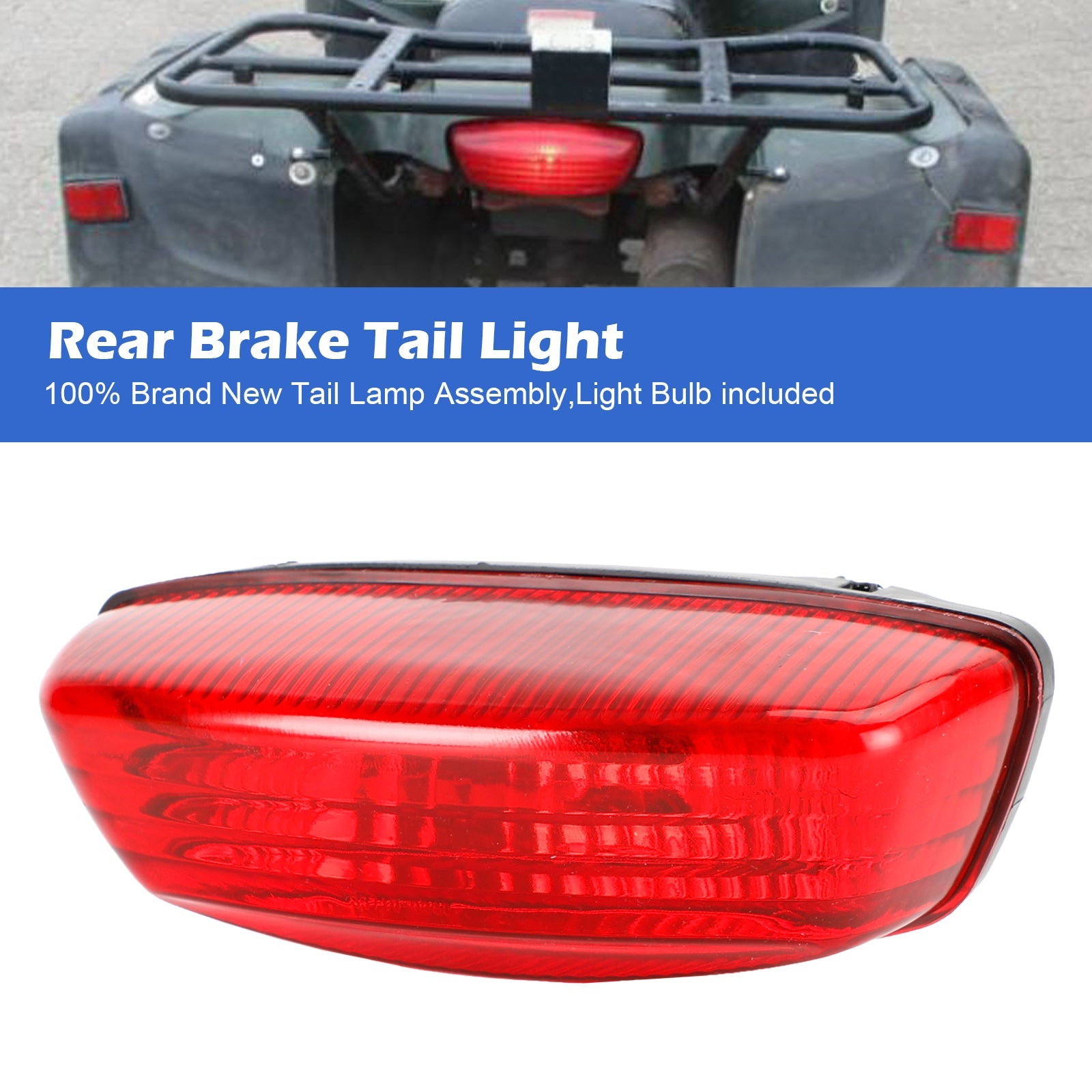 Suzuki LTF 250 Ozark LT-Z250 LTZ 400 Z LT-F Rear Brake Tail Light Red Lens