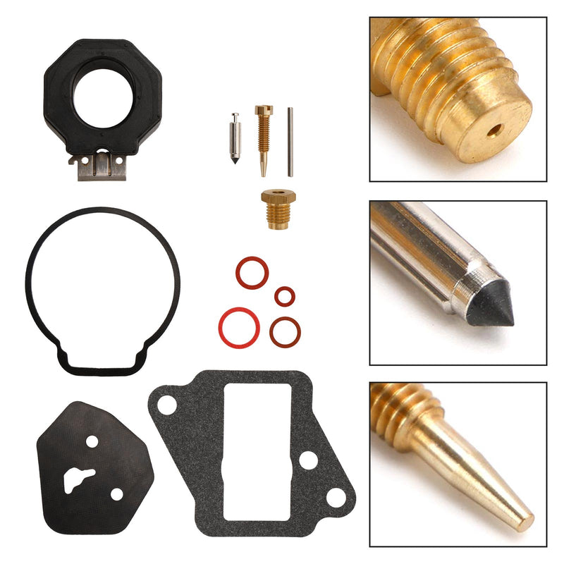 Kit de reconstrucción de carburador compatible con Yamaha 9.9HP 15HP 6E7-W0093-01 6E7-W0093-02