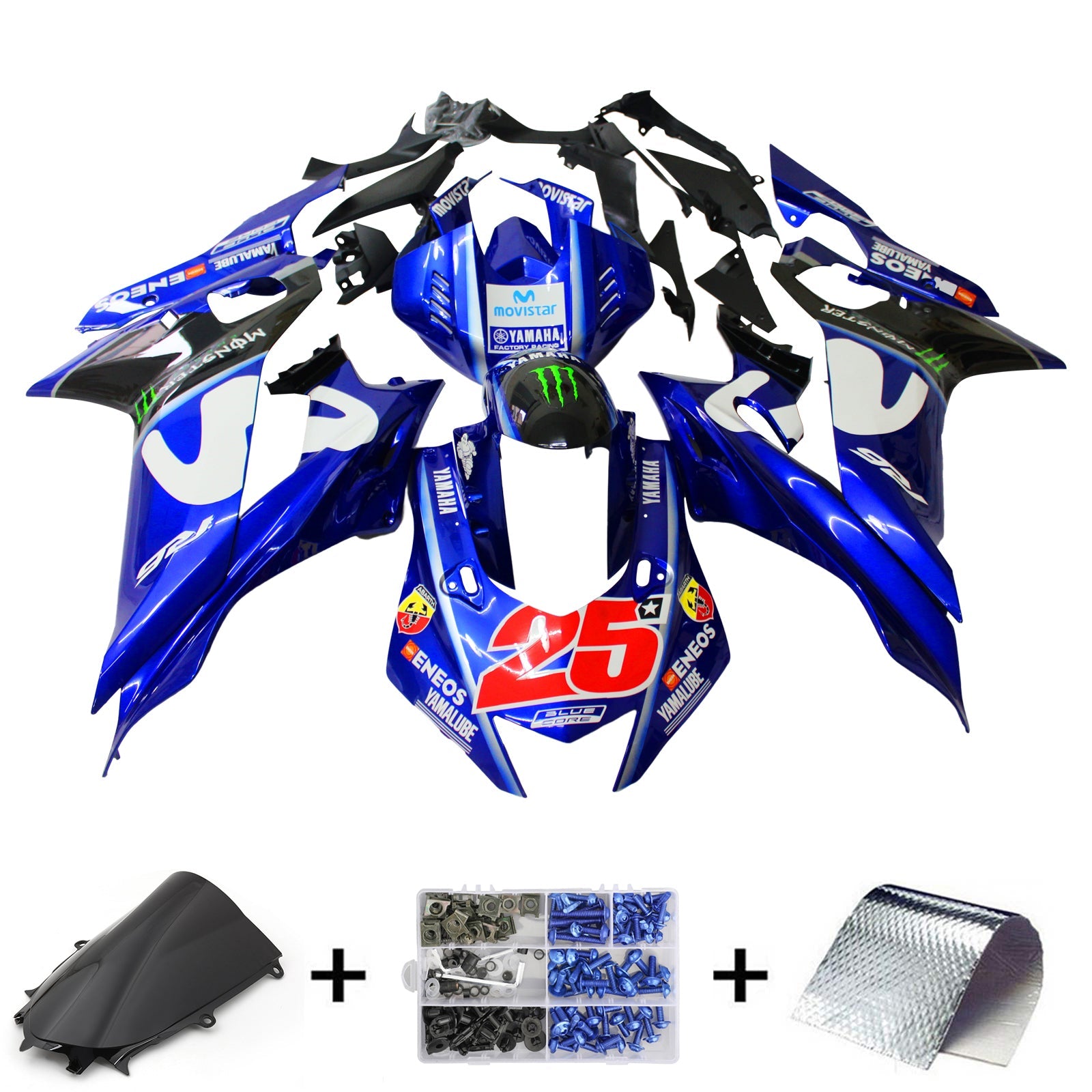 Yamaha YZF-R6 2017-2023 Fairing Kit Bodywork Plastic ABS