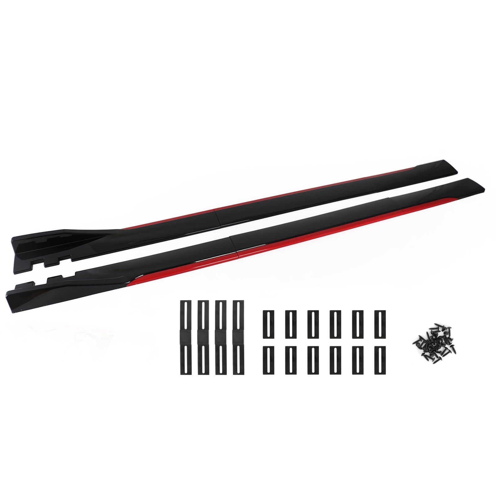 78.7" Universal Side Skirt Extensions Rocker Panel Splitters Lip Polypropylene