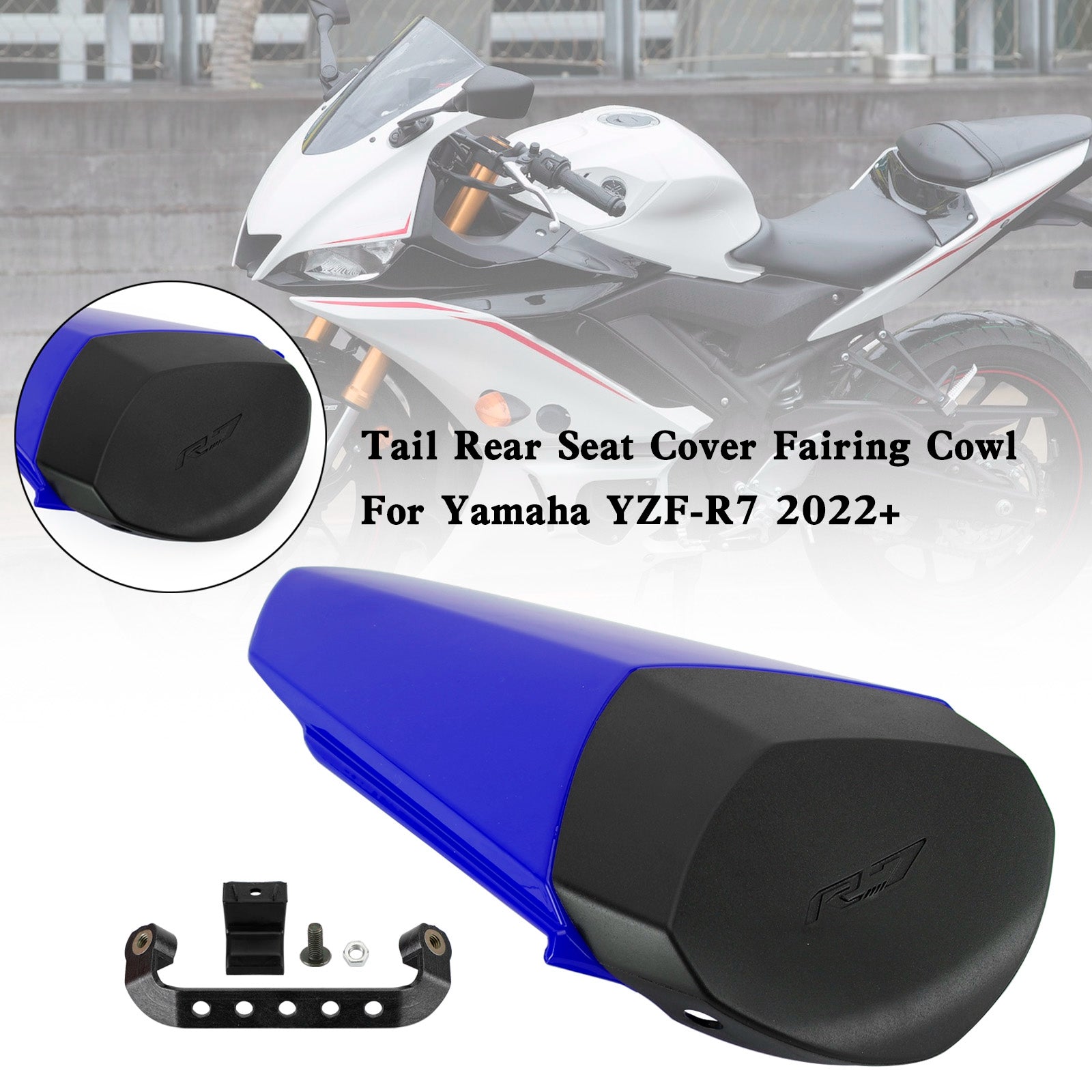 2022 2023 2024 YAMAHA YZF-R7 YZF R7 Tail Rear Seat Cover Fairing Cowl