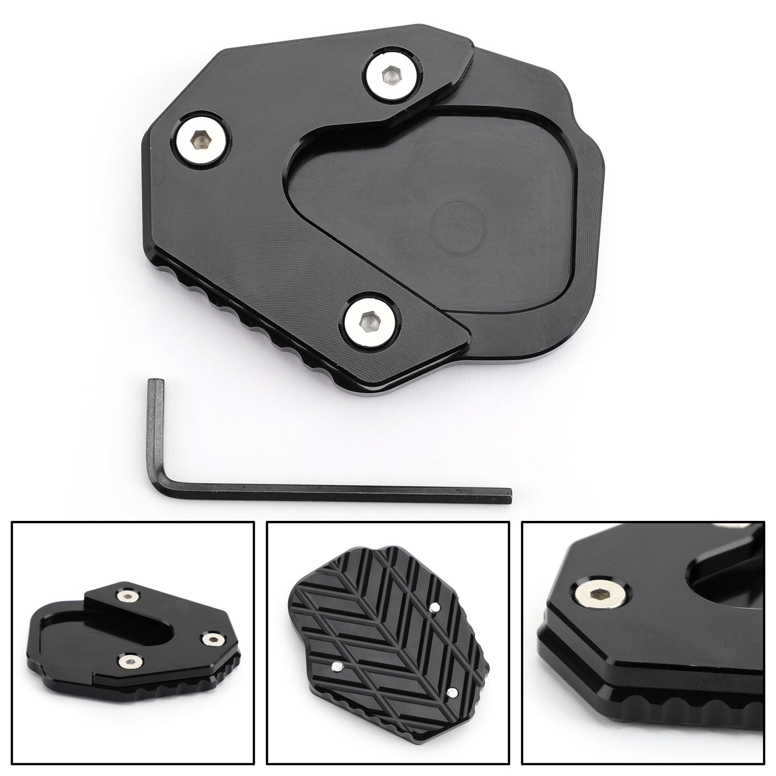 Extensión de soporte lateral Kickstand Placa ampliadora para HONDA CRF250L 2013-2016 Genérico