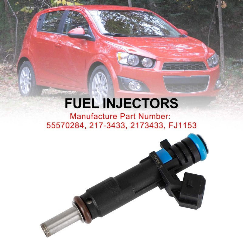 1 Uds 2011-2015 Chevrolet Cruze Sonic 1.8L 217-3433 inyectores de combustible 55570284