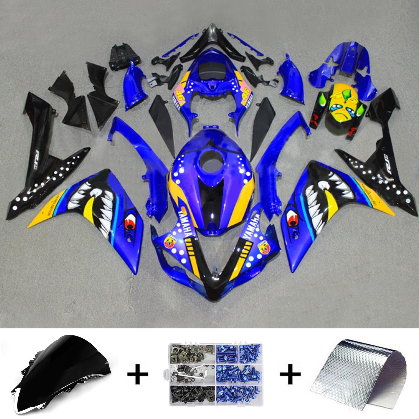 Yamaha YZF 1000 R1 2007-2008 Fairing Kit Bodywork Plastic ABS