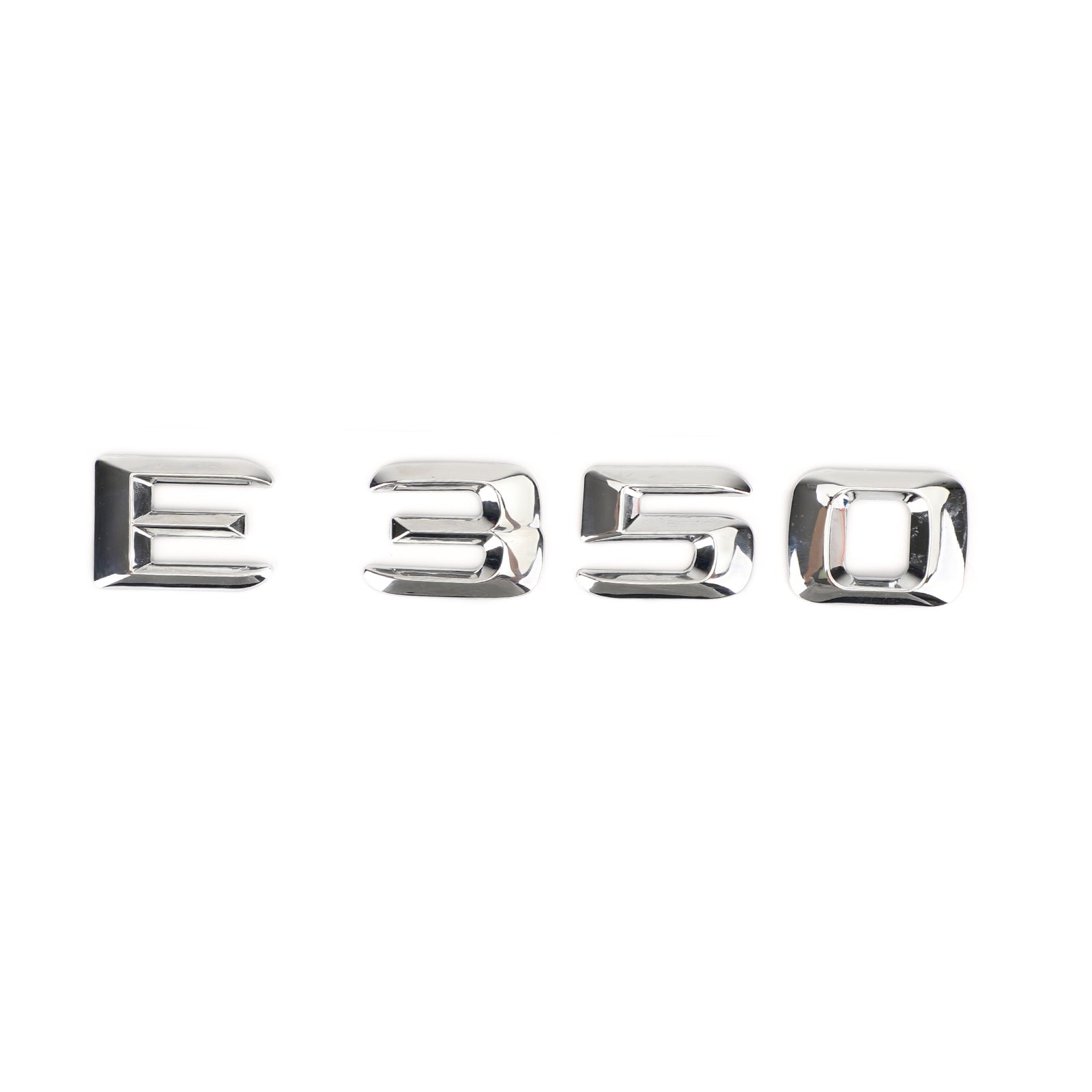 Rear Trunk Emblem Badge Nameplate Decal Letters Numbers Fit Mercedes E350 Chrome Generic