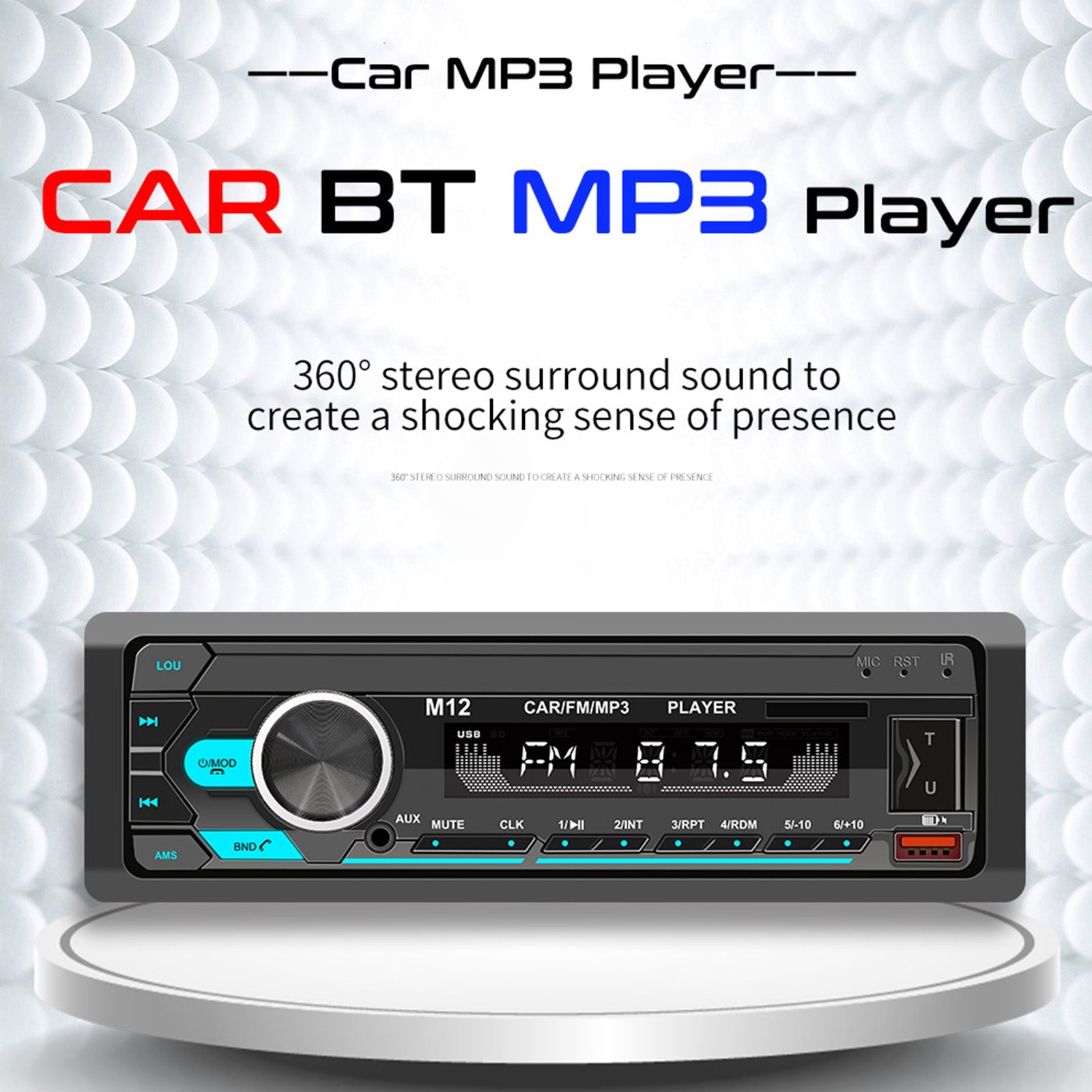 Posicionamiento inteligente del reproductor de MP3 del coche de la radio FM del estéreo de Bluetooth de AI para encontrar un coche