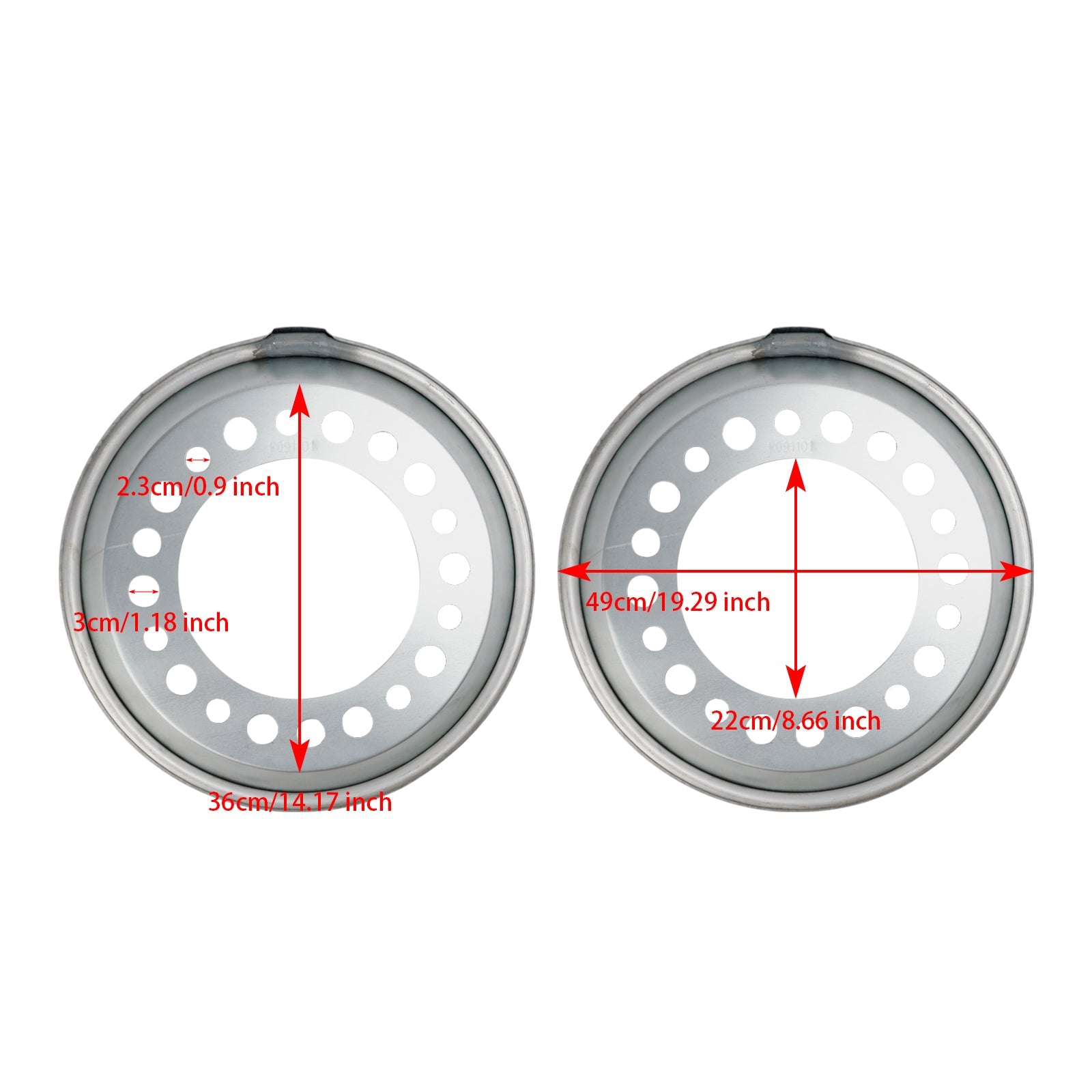 800-822 Equilibrador de ruedas automático para dirección de ruedas de 22,5-24,5" (JUEGO DE 2)