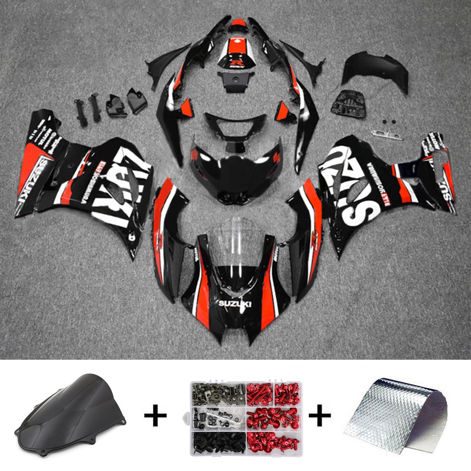 سوزوكي GSXR1000 2017-2023 K17 Fairing Kit هيكل السيارة بلاستيك ABS