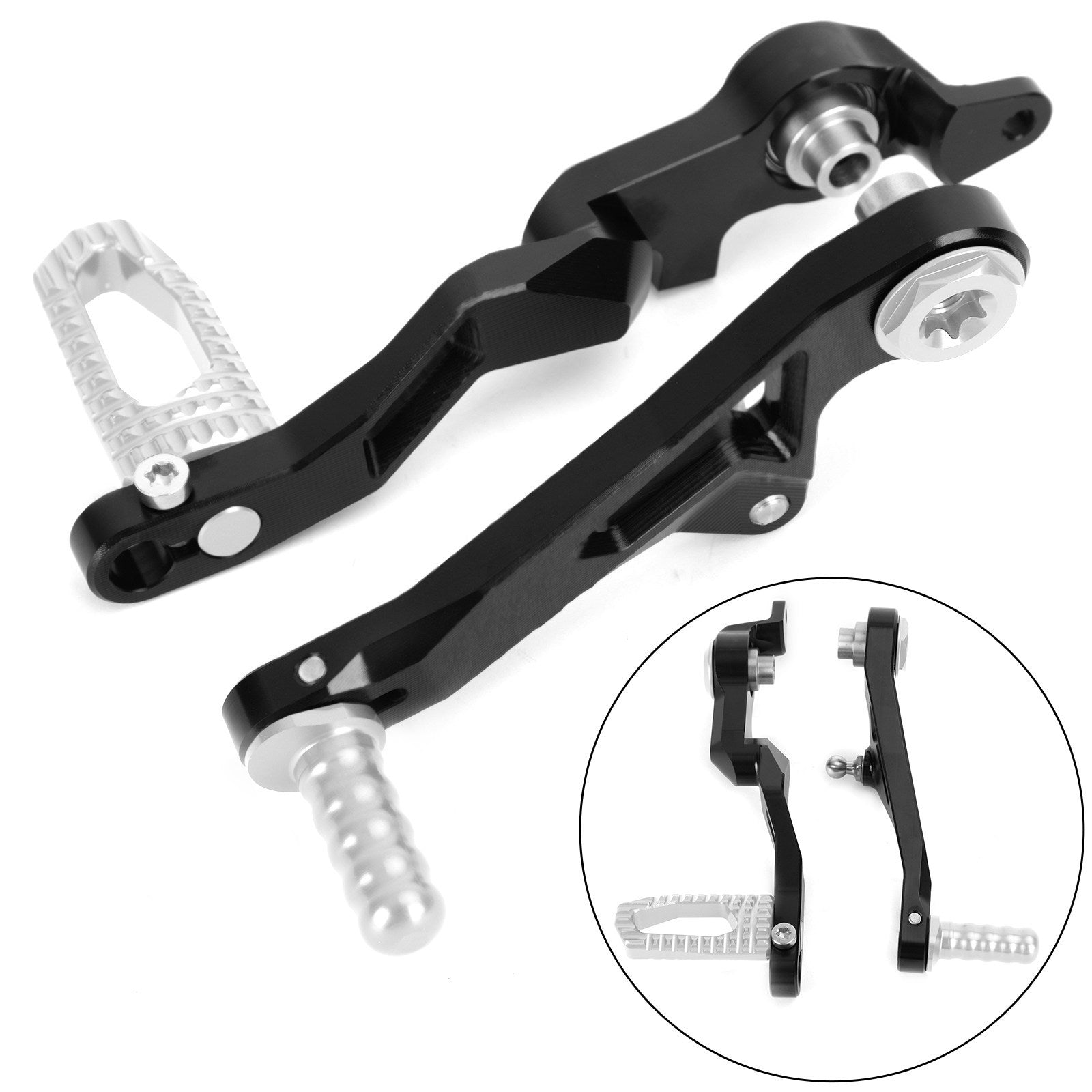 ALU Silver GEAR SHIFT LEVER & BRAKE PEDAL Fit for BMW R1250GS, Adventure 2019+ Generic