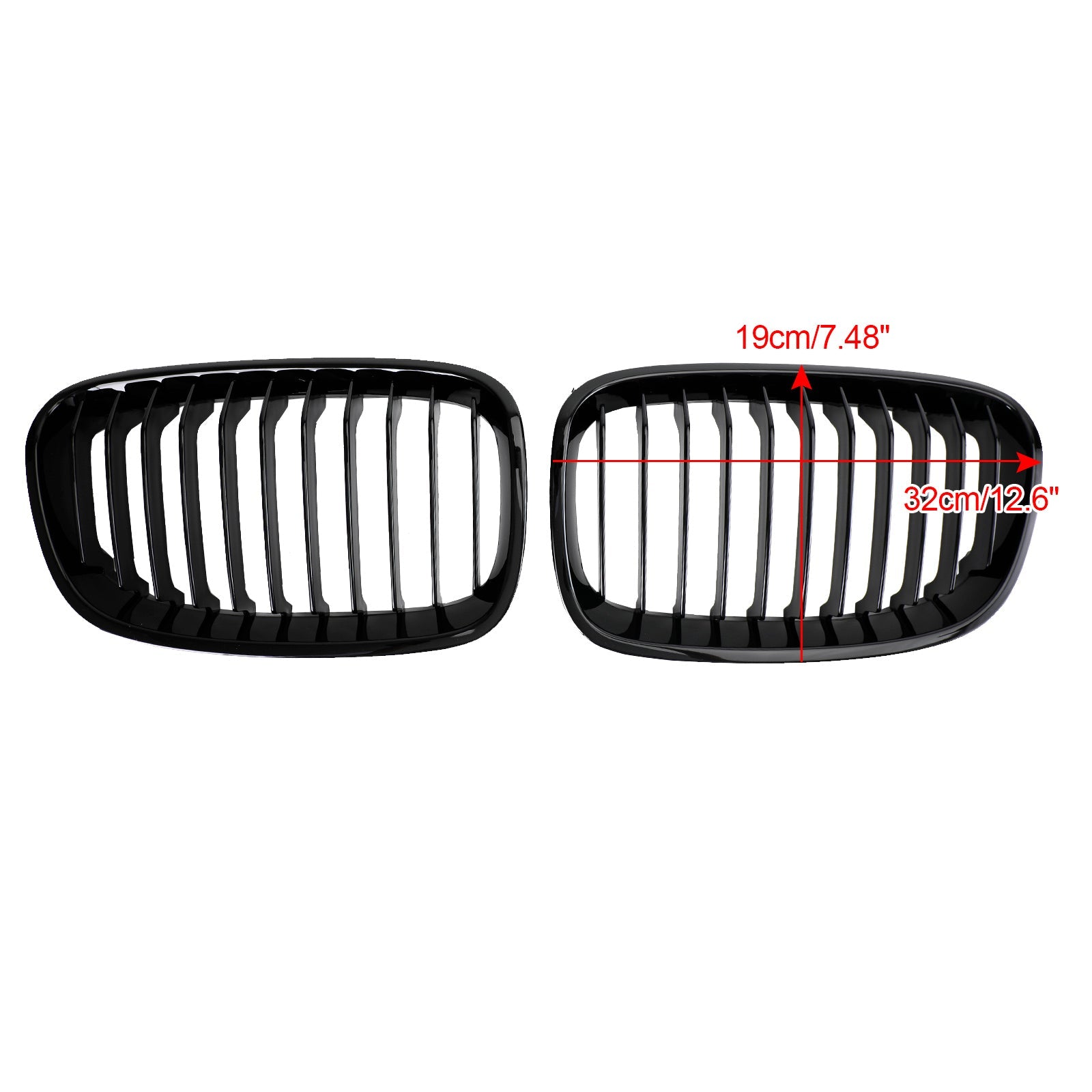 2012-2014 BMW 1 Series F20 F21 2PCS Front Bumper Kidney Grill Grille