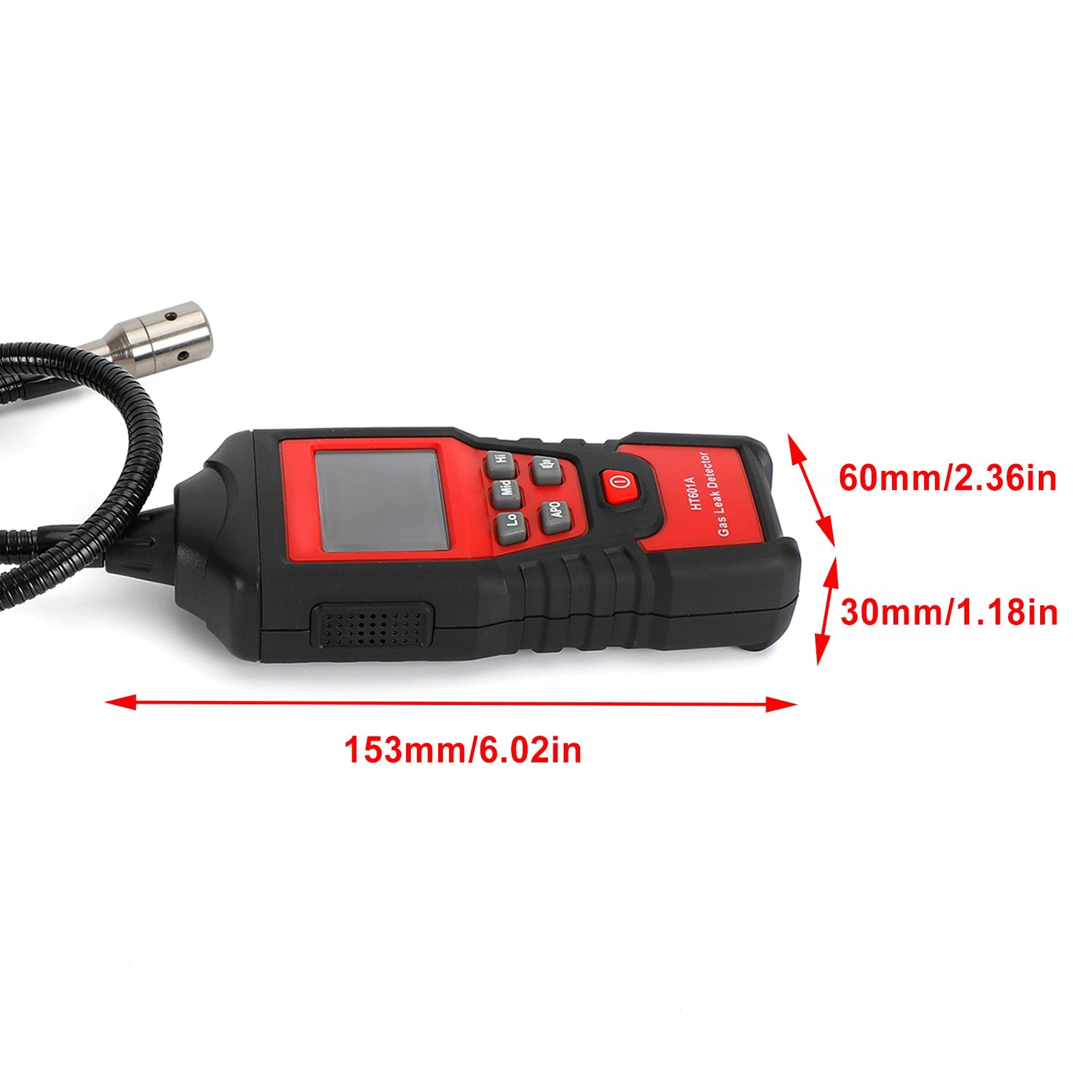 Detector de fugas de propano de gas natural combustible portátil LCD Probador de fugas visuales