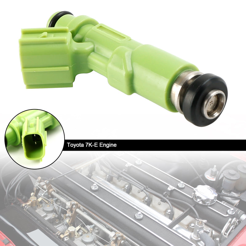1 Uds inyector de combustible 23250-13030 compatible con motor Toyota 7K-E 23209-13030