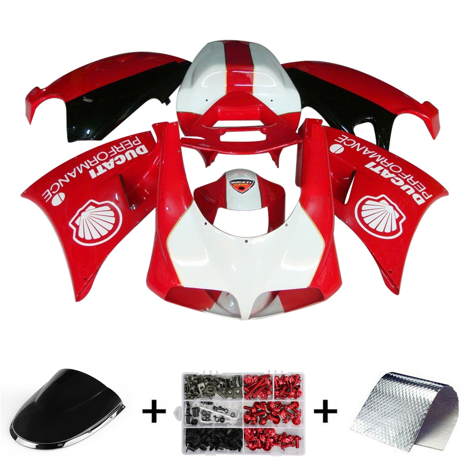 Amotopart Ducati 996 748 1996-2002 Kit Carenado Carrocería ABS