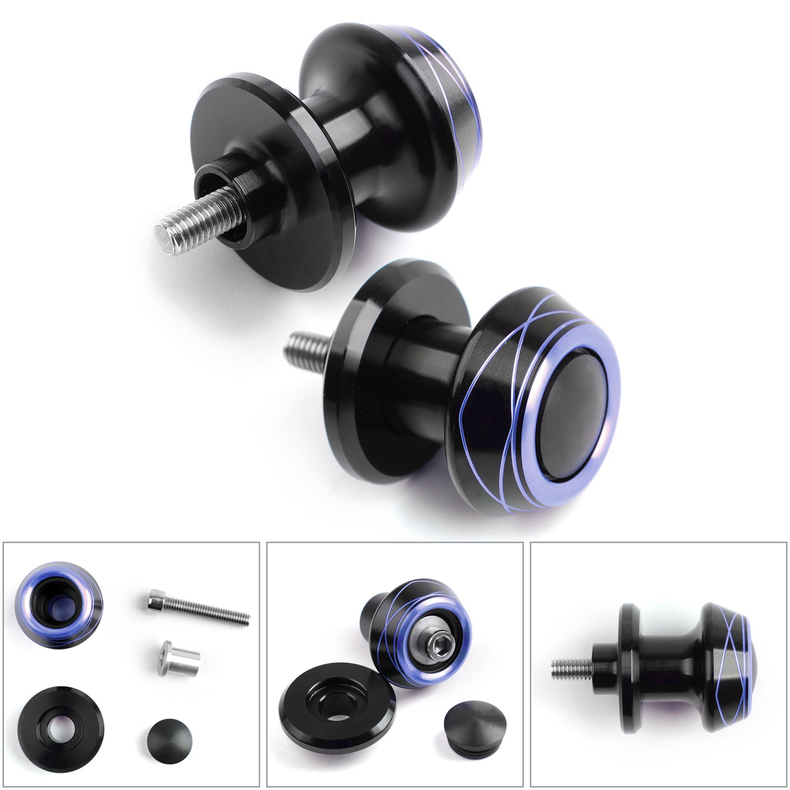 6mm Swingarm Sliders Spools For Yamaha Honda Suzuki KTM Generic