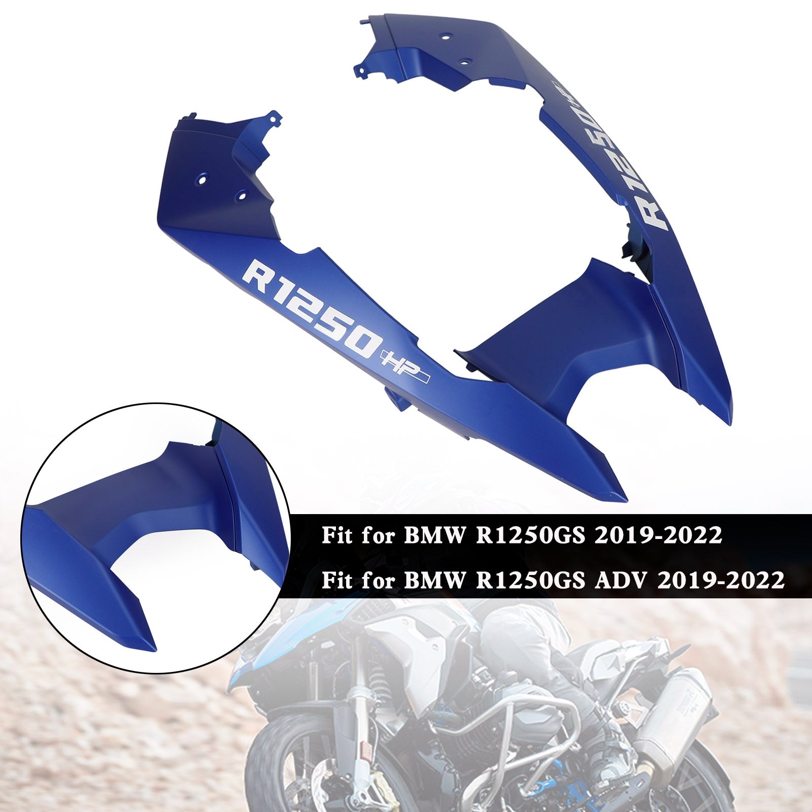 Cubierta de guardabarros de pico de carenado de nariz delantera para BMW R1250GS / ADV 2019-2022