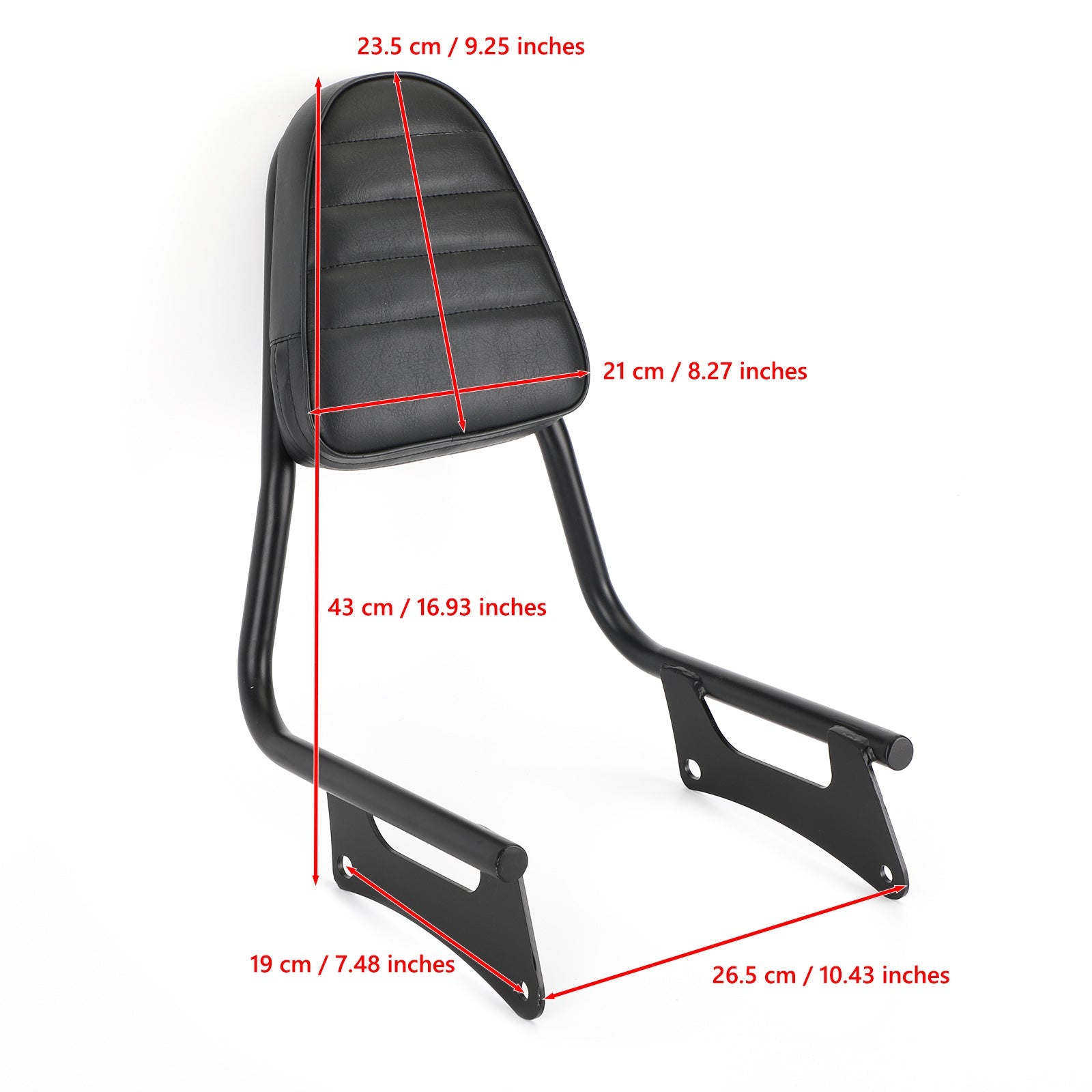 Respaldo de pasajero apto para Honda Rebel 300 500 CMX500 CMX300 2017-2021 Genérico