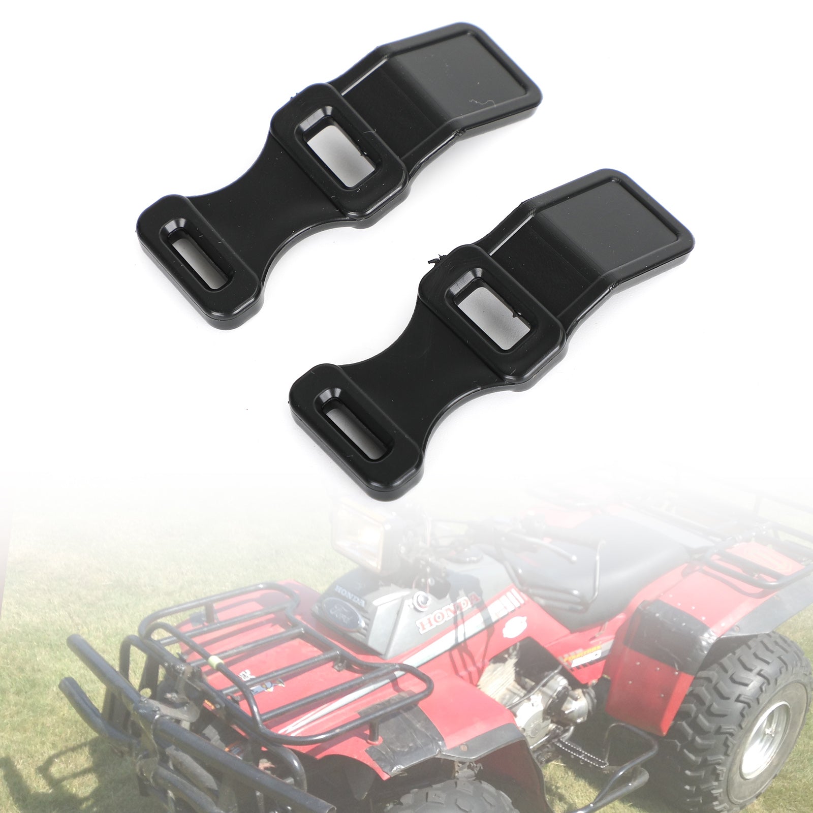 2 Pcs Rack Door Rubber Straps For Honda Trx200 Trx250 Trx300 81309-958-680 Generic