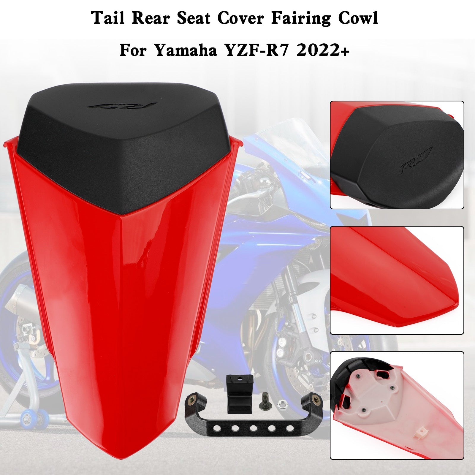 2022 2023 2024 YAMAHA YZF-R7 YZF R7 Tail Rear Seat Cover Fairing Cowl