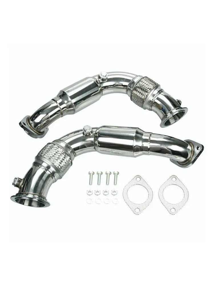 Exhaust Downpipe for 2008-2014 BMW X6/X5 550I 650I 750I B7 N63B44 4.4L V8 Twin Turbo