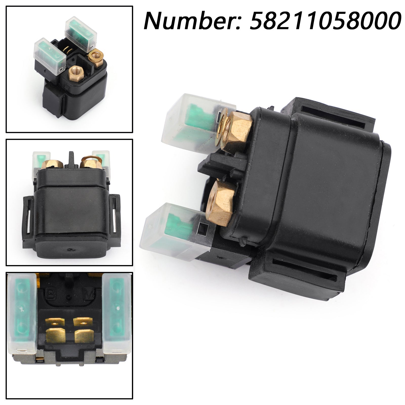 Starter Relay Solenoid Switch 58211058000 for ATV  505 SX 450 EXC 250 SX-F 12-13 Starter Relay Solenoid Switch 58211058000 FITS 250 SX-F 12-17 450 EXC 640 LC4 Generic