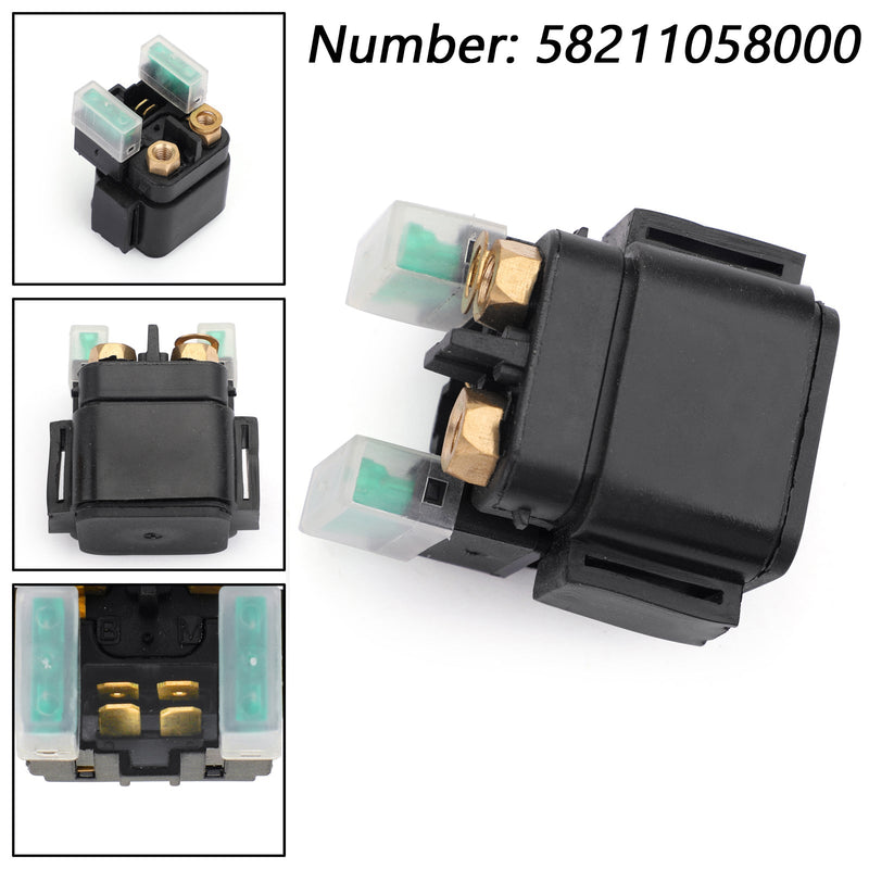 Interruptor de solenoide de relé de arranque 58211058000 para ATV 505 SX 450 EXC 250 SX-F 12-13 Interruptor de solenoide de relé de arranque 58211058000 compatible con 250 SX-F 12-17 450 EXC 640 LC4 Genérico