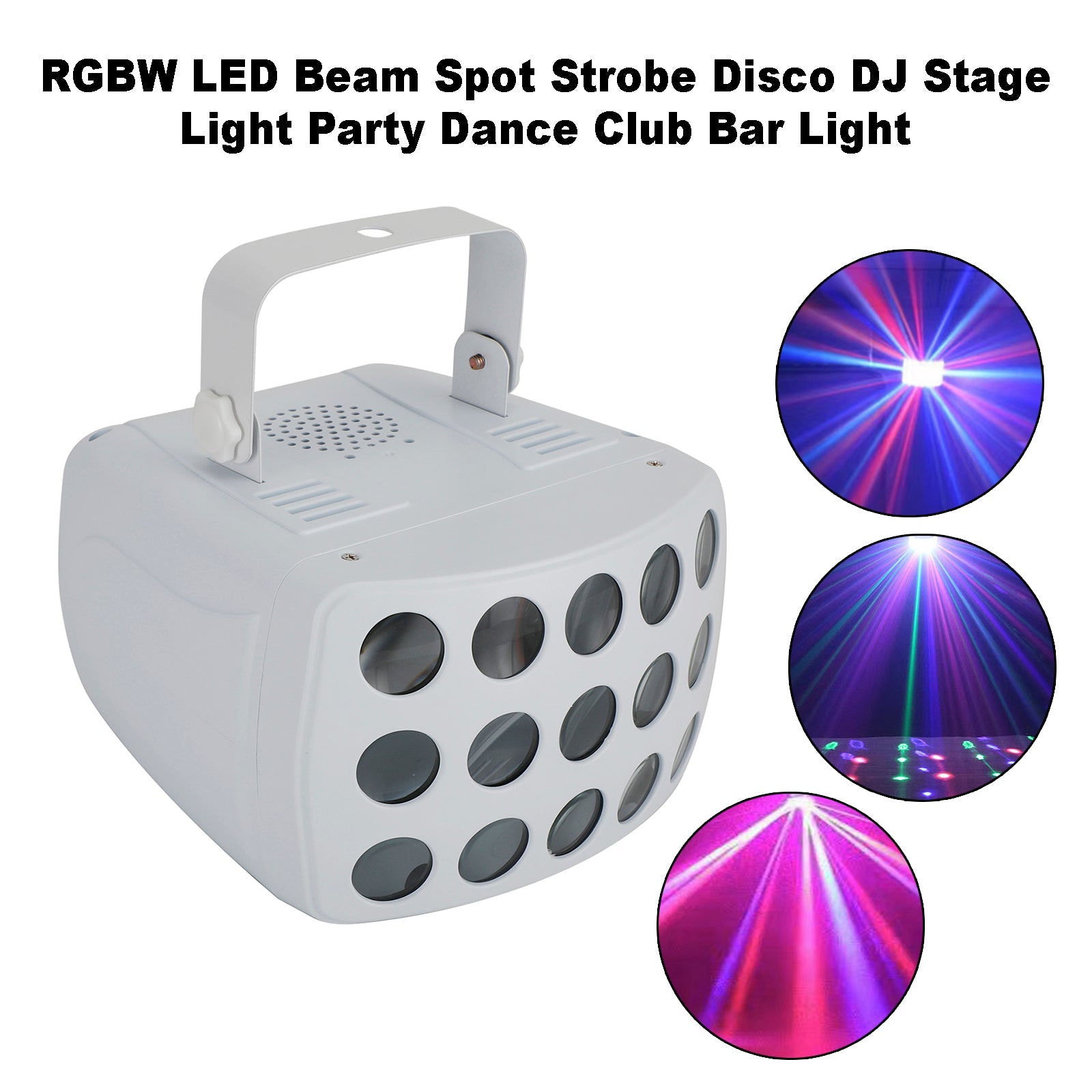 RGBW LED Beam Spot Strobe Disco DJ Stage Light Party Dance Club Bar Light Enchufe de EE. UU.