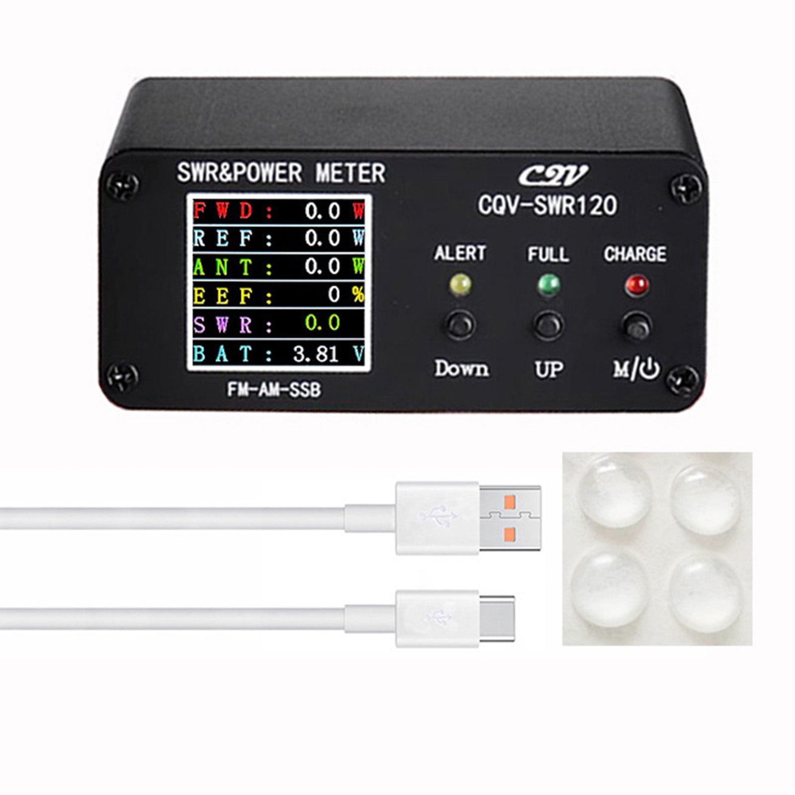 1.8MHz-54MHz Standing Wave Meter 240 * 240 Full Color LCD Display Power meter