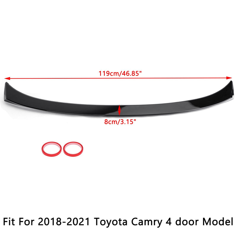 Alerón trasero negro brillante para Toyota Camry LE SE XSE XLE 2018-2023 genérico