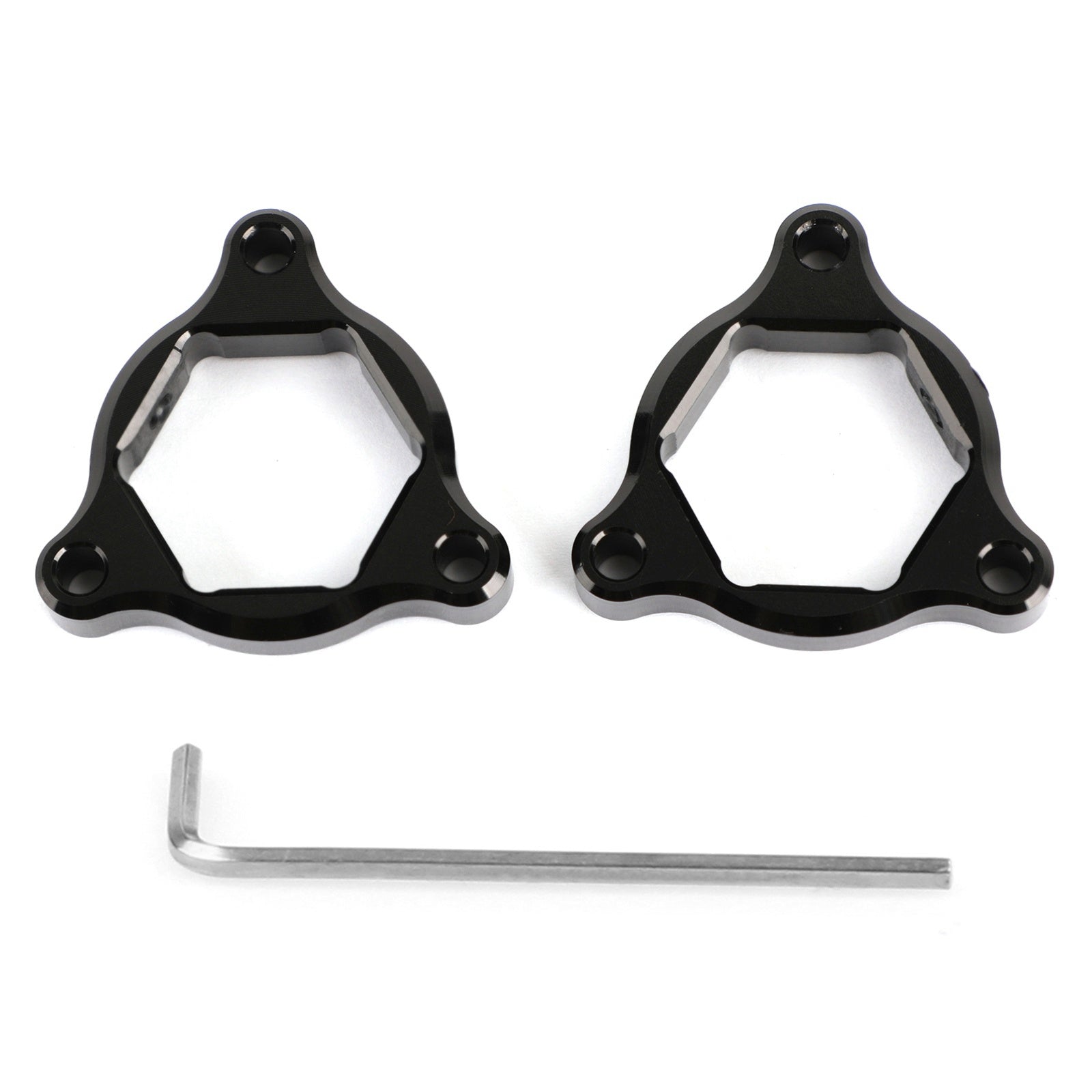 Fork Pre Adjusters Black 22MM Fit for Kawasaki Z1000 03-06 ZX636 Ninja 650R Generic