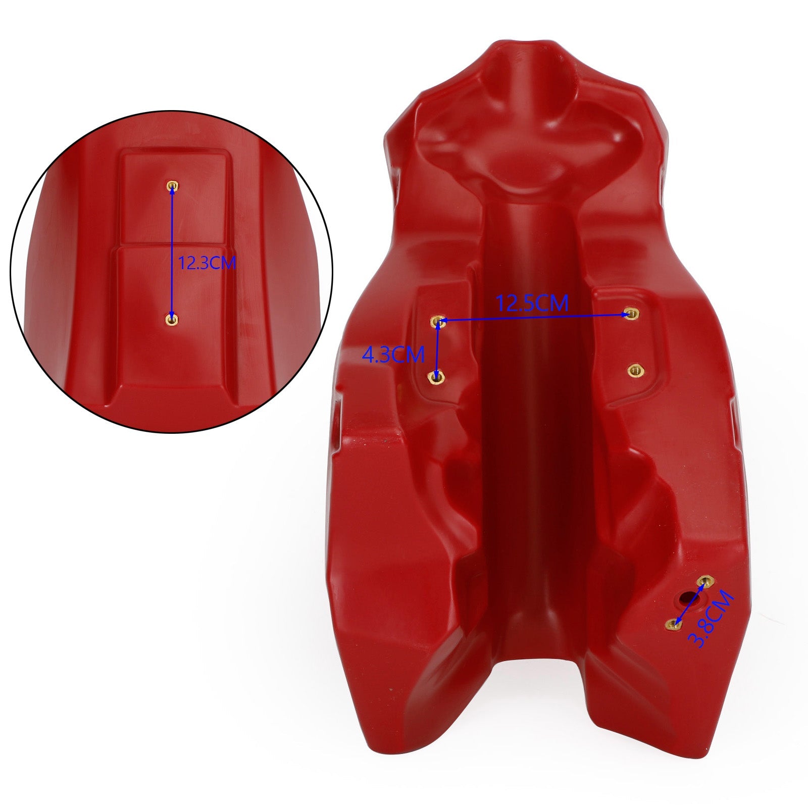 1988-1990 Honda CR125R(Elsinore) 3.6 Gallon Fuel Gas Tank Red