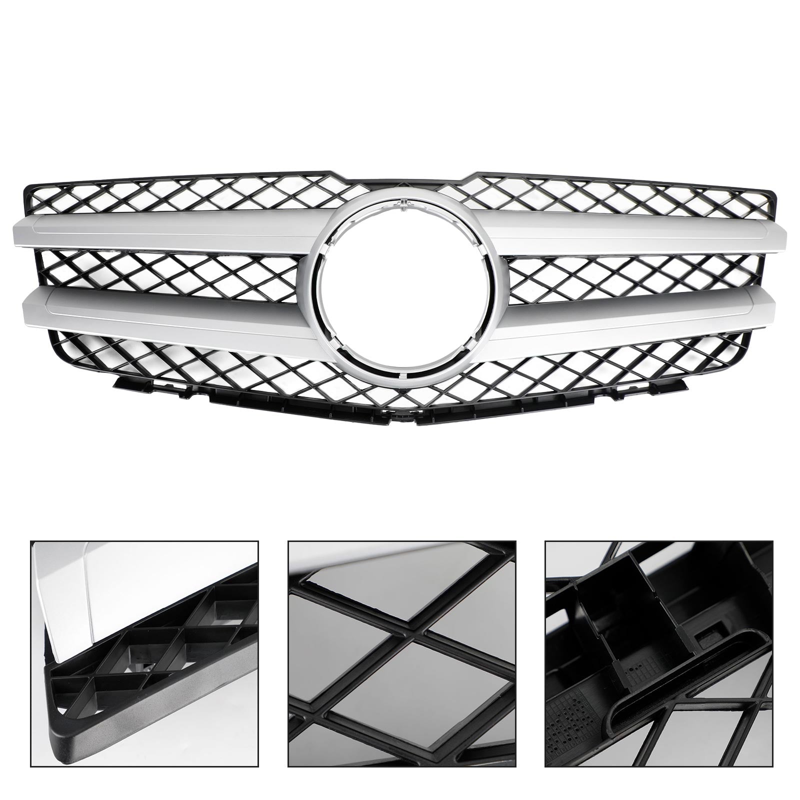 Front Hood Bumper Grill Grille Fit Mercedes Benz GLK X204 GLK350 2010-2012