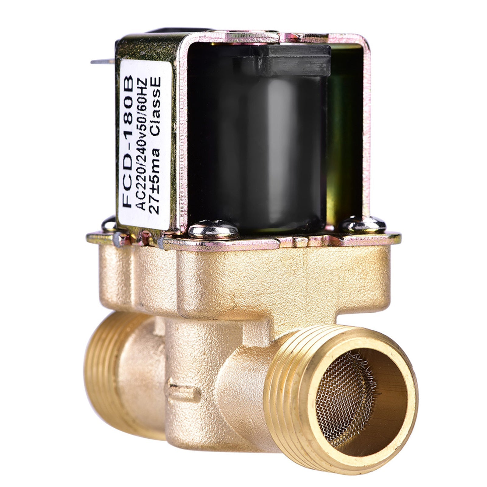 Válvula solenoide eléctrica normalmente cerrada de 1/2 "ac 220V para calentador de agua solar