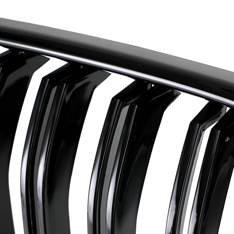 BMW X3 F25 2011-2014 خط مزدوج أسود لامع المصد الأمامي شبكة الكلى