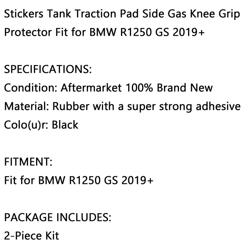 Kit de 2 piezas de protector de empuñaduras de tracción para almohadillas de depósito para Bmw R1250 Gs 2019+ genérico