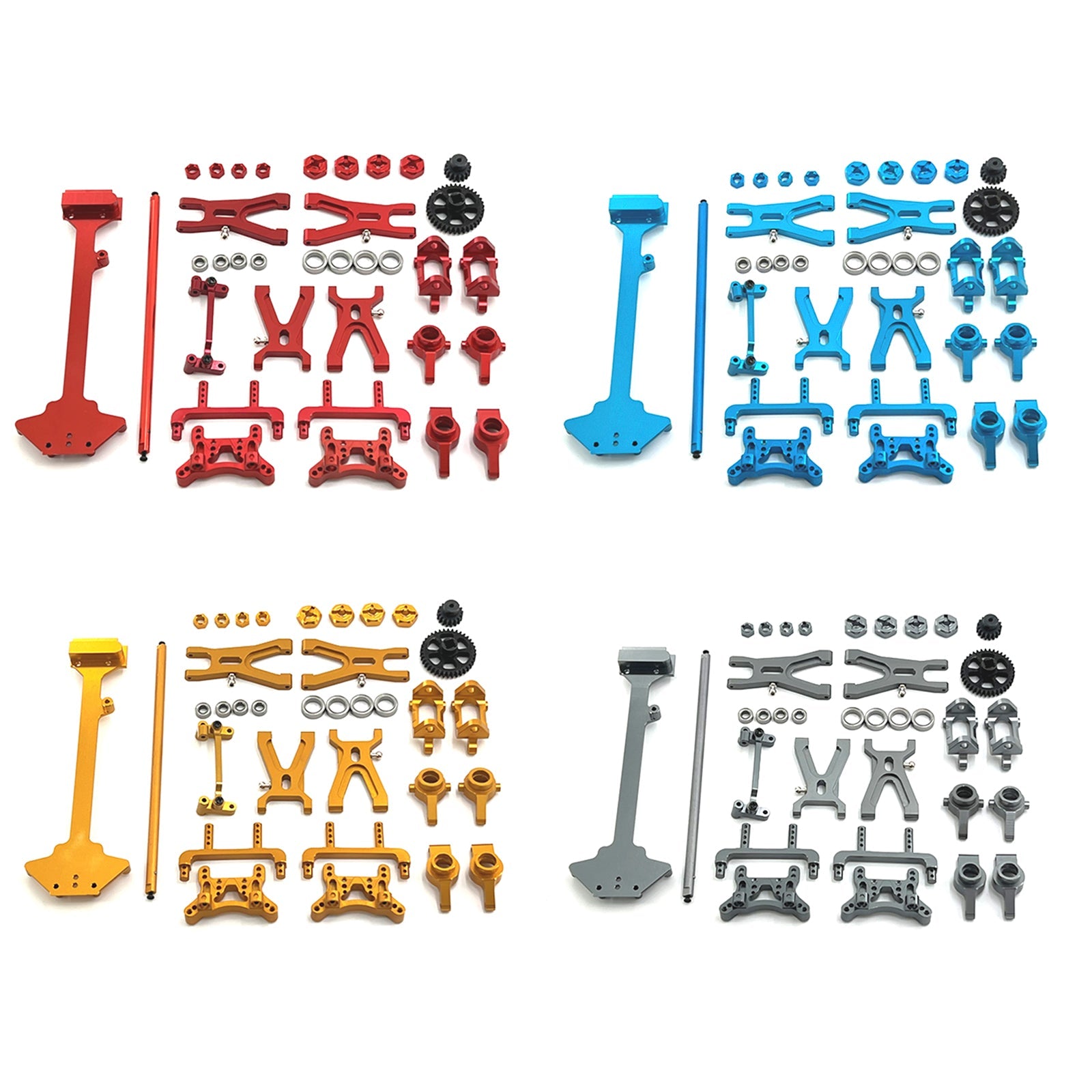 Piezas de reparación de automóviles RC, piezas de Metal mejoradas para 1/18 Wltoys A949 A959 A969 A979 K929