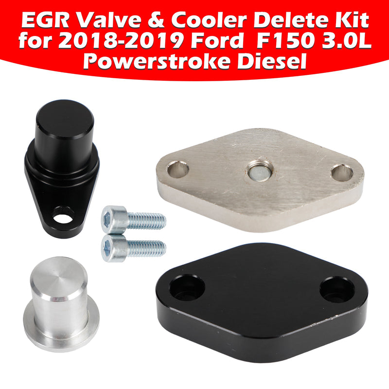 2018-2019 Ford F150 EGR Valve &amp; Cooler Delete Kit 3.0L Powerstroke Diesel