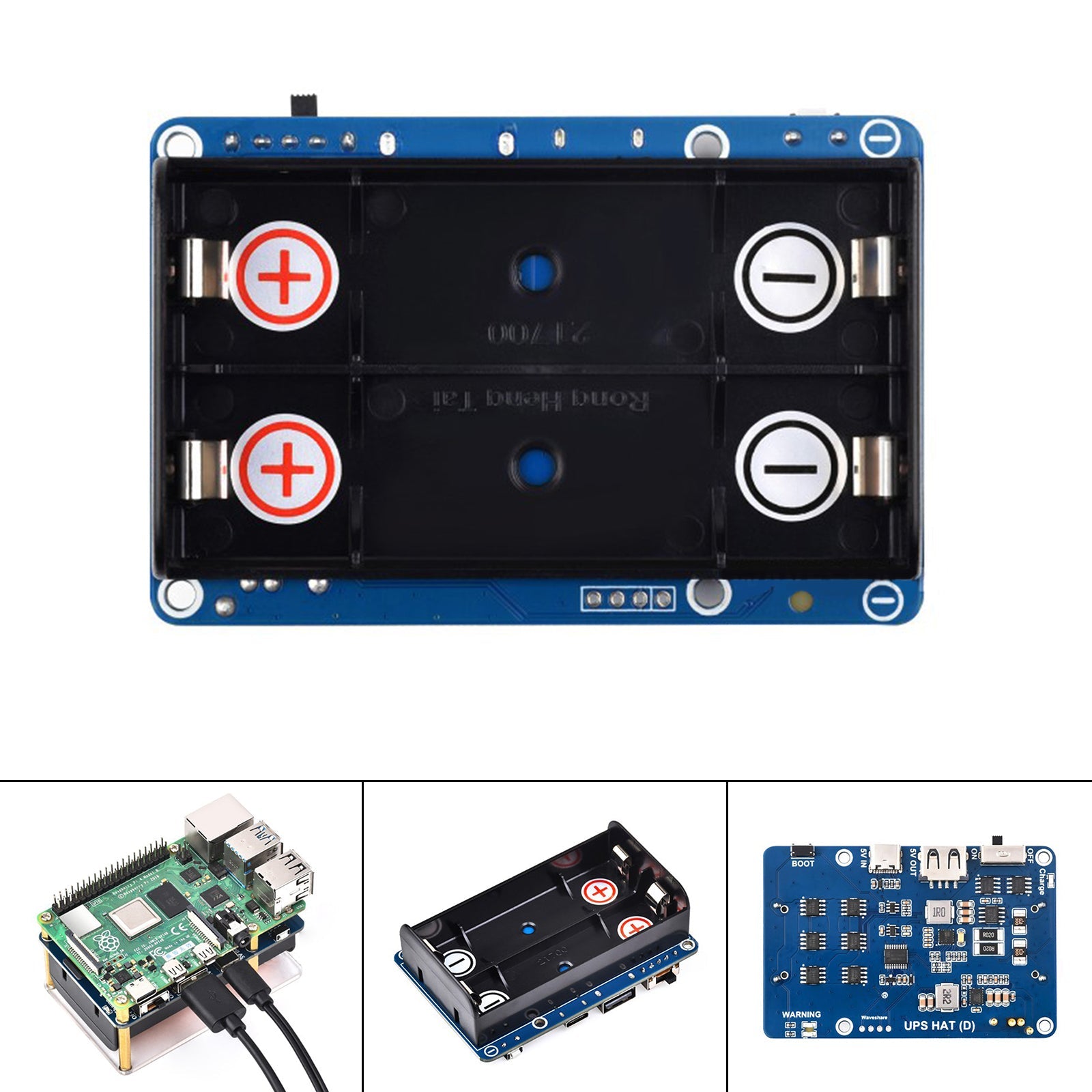 UPS HAT (D) Kit For Raspberry Pi 5V Uninterruptible Power Supply Module