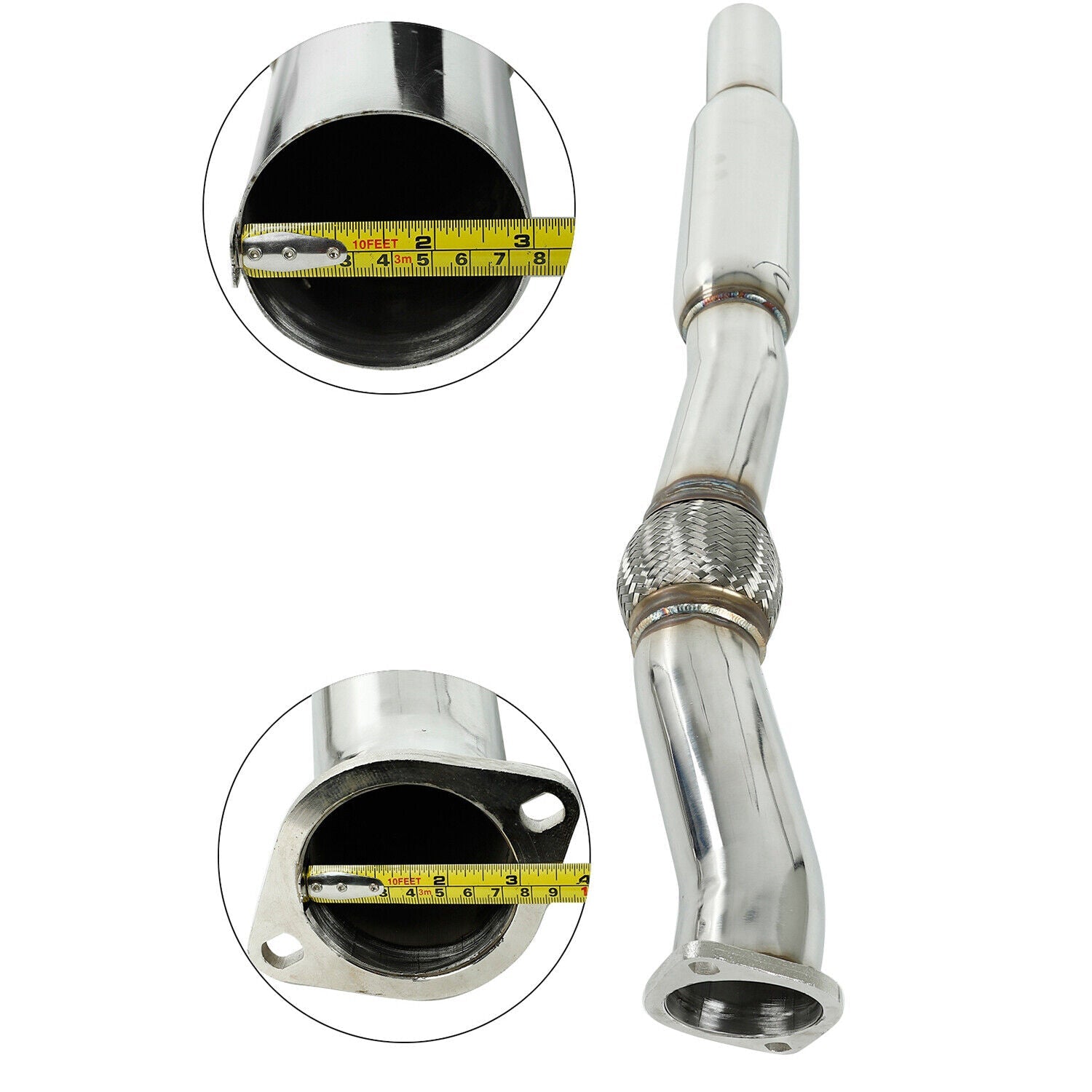 Exhaust Header Cat Back Exhaust Tip for Subaru WRX / STI 2015+ R400 Quad Tips Exhaust